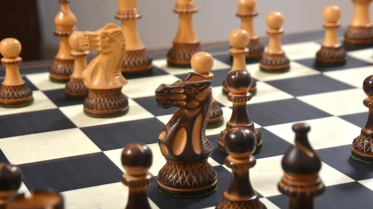 Pièces D'Échecs Artisanales En Bois Brûlé 18 Pièces D'Échecs Artisanales En Bois Brûlé – Image 16