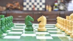 Jeu D'échecs Pour échiquier Vert -Internationalité Échecs Magasin pieces echecs pour echiquier cavalier