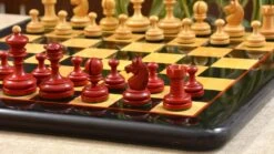 Pièces D'Échecs Rouges En Bois 31 Pièces D'Échecs Rouges En Bois -Internationalité Échecs Magasin pieces echecs rouges pions adverses