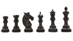 Pièces D'Échecs En Bois Sombre 9 Pièces D'Échecs En Bois Sombre -Internationalité Échecs Magasin pieces echecs sombres roi