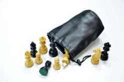 Pièces D'Échecs Staunton Noir En Buis Indien 11 Pièces D'Échecs Staunton Noir En Buis Indien -Internationalité Échecs Magasin pieces echecs staunton noir cuir