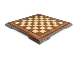 Plateau D'Échecs En Bois De Noyer