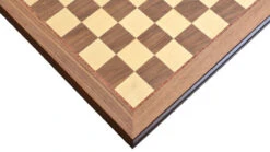 Plateau Échiquier En Bois De Noyer Et D'Érable -Internationalité Échecs Magasin plateau echiquier en bois