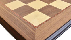 Plateau Échiquier En Bois De Noyer Et D'Érable -Internationalité Échecs Magasin plateau echiquier en bois derable